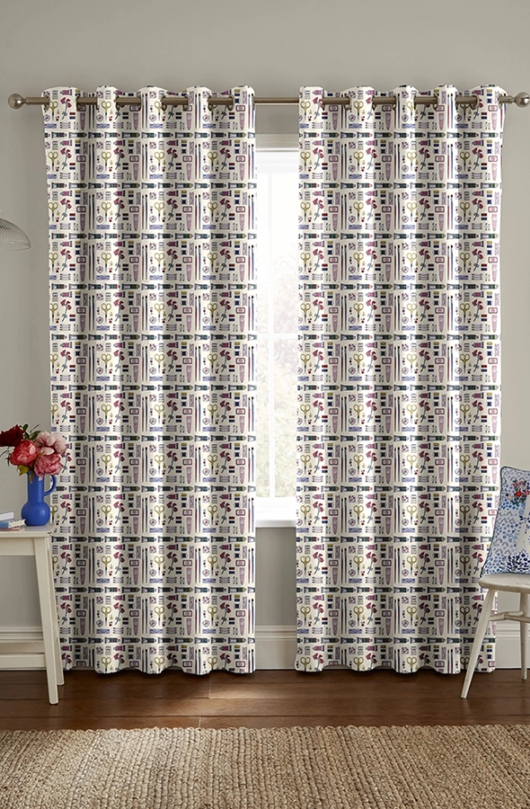 Room with cream colour curtains form Cath Kidston form children