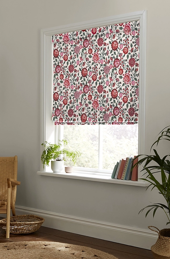 Room with red strawberry design roman blind from Cath Kidston
