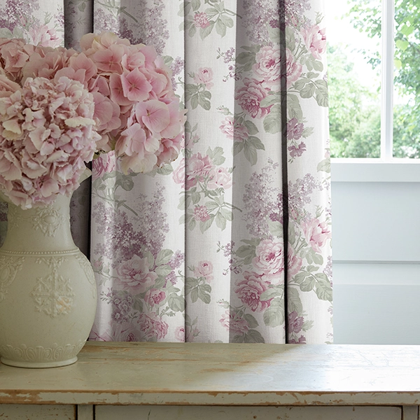 Close up of floral curtain from Shabby Chic from Rachel Ashwell