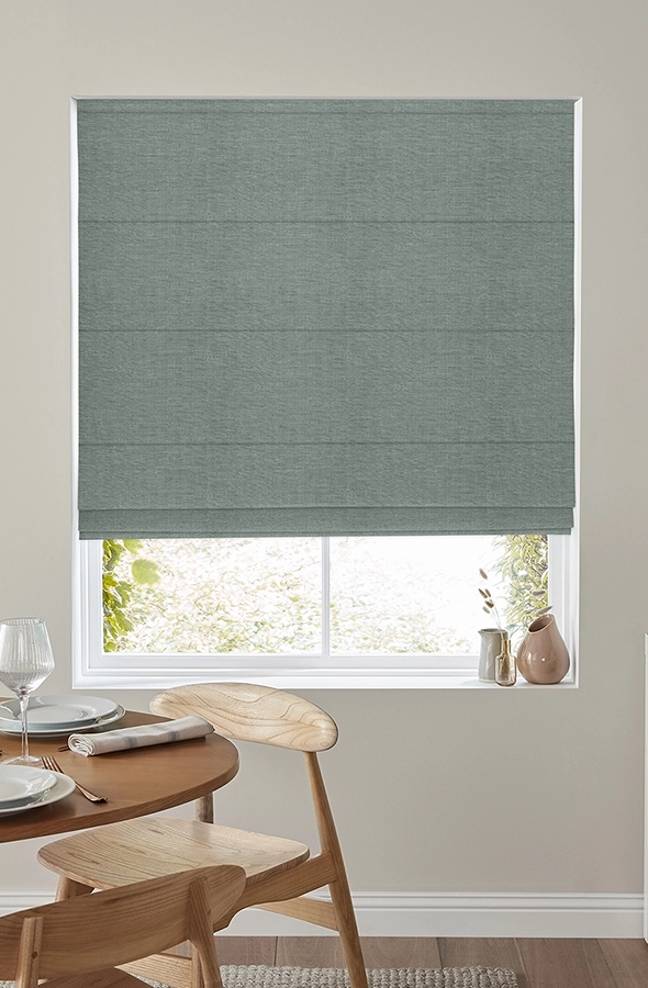 Room with from grey roman blind illumin8 Edit Softs Vol.2 collection