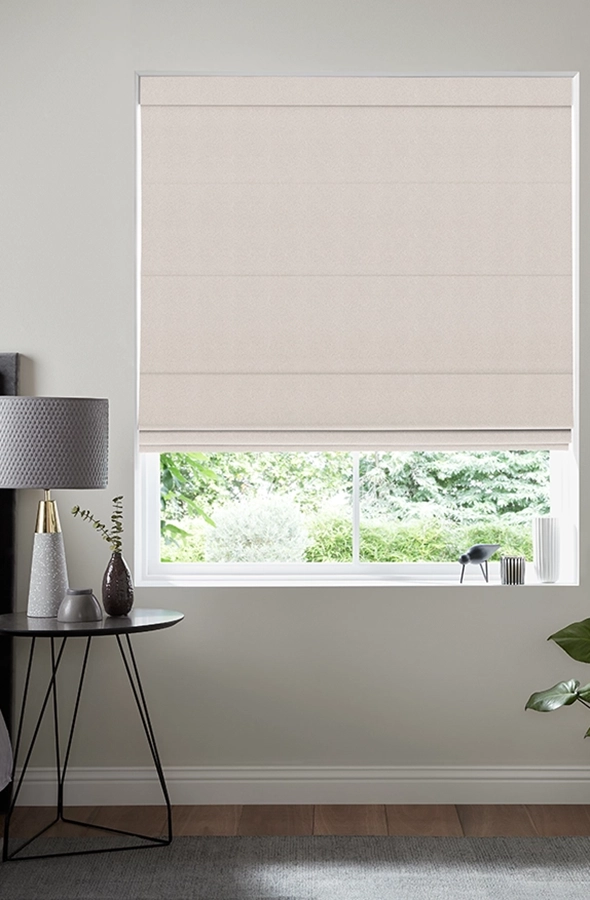 Room with beige roller blind from illumin8 Edit Softs Collection
