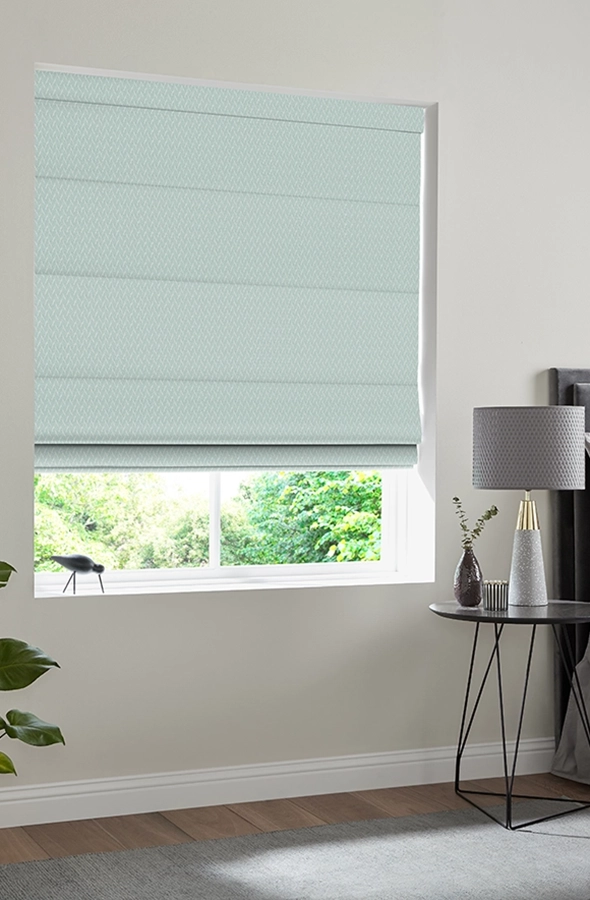 Room with from white roller blind from illumin8 Edit Softs Collection
