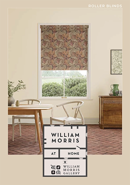 William Morris at Home Roller Blinds collection look book