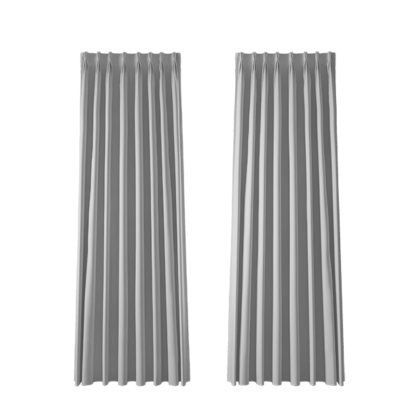 Triple Pinch Pleat curtains