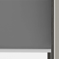 Roller blinds with silver bottom bar