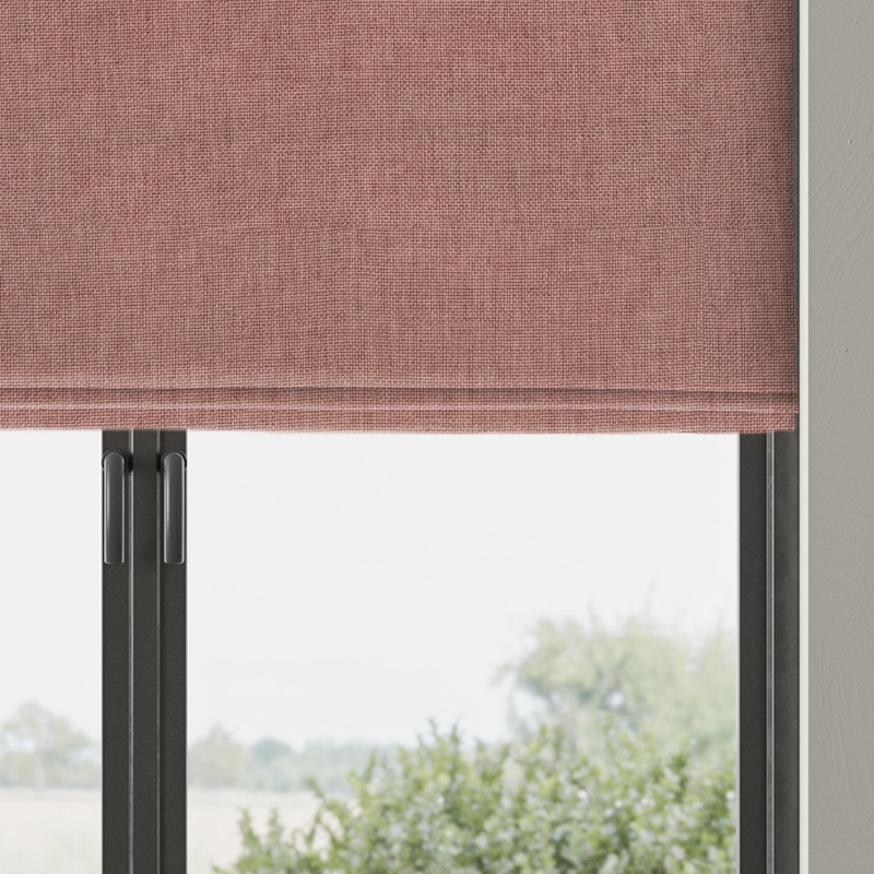 Roman blind with stacked fabric from illumin8